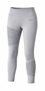 Nike Dri Fit Womens Athletic Leggings Gray Size L Running‎ Workout Fitness Photo 0