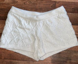 Old Navy Women's High Waist Textured White Shorts Photo 0
