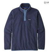 Patagonia Men's M Medium‎ Micro D Snap-T Pullover Microfleece Blue Sweatshirt Photo 0