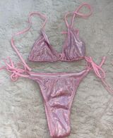 SheIn pink shiny bikini Photo 0