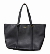 Kate Spade New York Black Leather Tote Bag Purse‎ Large Cow Leather Classic Photo 0