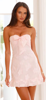 Delightful Dreams Strapless Mini Dress Pink Photo 0
