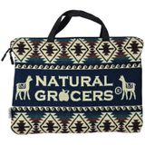 Natural Grocers Llama‎ Wool Laptop Sleeve Bag Southwest Geometric Ecuador Blue Photo 0