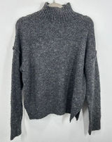 Blu Pepper Gray Knit Mockneck Sweater Women's‎ Small Casual Winter Chunky Knit Photo 0