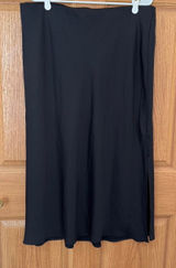 A new day black silk maxi skirt Photo 0