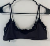 SKIMS Lace Scoop Bralette Black Women’s Size XL Photo 0