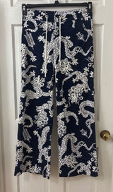Lilly Pulitzer Chinese Dragon Wide Leg Resort Pants Sz 2 Cruise Palm Beach RARE Photo 0
