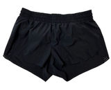 Athleta Women's Black Running Shorts Size M Elastic Waist Vented Sides Photo 0