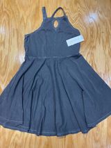 Treasure & Bond Dress Womens Large (10/12) Blue Sleeveless Keyhole Halter B61 Photo 0