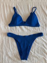 Hollister Cobalt Blue Padded Bikini Set Photo 0