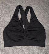 Alphalete AMPLIFY BRA-Women's Seamless Longline Bra-MED IMPACT Black Size-S Photo 0