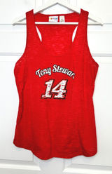 NASCAR Tony Stewart 14 Tank Top XL Red Racerback Photo 0