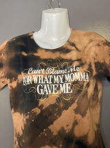 Trace Adkins Shirt Womens Medium Bleach Tie Dye Glitter Graphic LAT Tee Top Photo 0