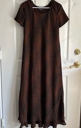 Carole Little Dresses Womens‎ Animal Print Short Sleeve Midi Dress Size 8 Photo 0
