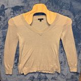 1812 | J.Crew Mercantile V-Neck Cotton Knit Sweater‎ Tan Women Small Photo 0