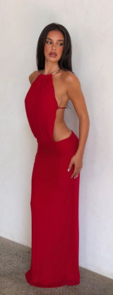 Tiger Mist Evanna Maxi Dress - Red. Size Xs. Photo 0