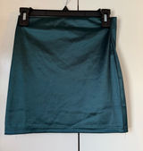 Green satin skirt Photo 0
