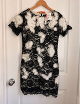 MARCHESA Notte NEW Embroider‎ Lace Floral Mini Dress Formal Event 400$ Photo 0