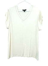 Buffalo by David Bitton size large white v neck‎ t-shirt tee shirt top blouse Photo 0
