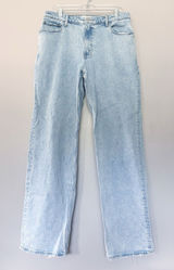 Abercrombie Curve Love 90s Relaxed High Rise Jeans Light Wash 32/14 XL Length Photo 0