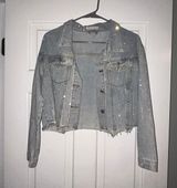 Sparkle Denim Jacket Size L Photo 0