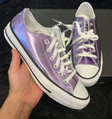 CONVERSE all Star purple metallic lace up shoes sneakers women’s new Photo 0