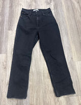 Abercrombie & Fitch Curve Love Ankle Straight Ultra High Rise Black Jeans 28 6R Photo 0