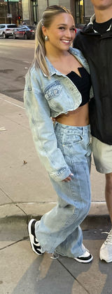 White Fox Boutique Denim Set  Photo 0