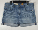 Pilcro and the Letterpress Anthropologie Denim Roll Up Stet Jean Shorts Size 30 Photo 0