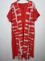 Young Fabulous & Broke Tie-Dye Gauzy Baja Kaftan Dress Boho Vacation Size M/L Photo 0