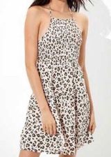 American Eagle Cheetah Print Halter Dress Photo 0