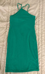 H&M Green Mini Bodycon Dress Photo 0