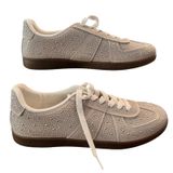 Azalea Wang Bryar Silver Rhinestone Studded Low Top Sneakers Womens‎ Size 11 Photo 0