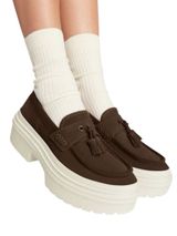 CONVERSE Chuck Taylor brown suede platform loafer slip on shoes women’s 8.5 new Photo 0