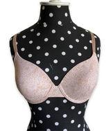 Ellen Tracy Womens Bra Size 34C Floral Print Beige T-Shirt‎ Tee Shirt Photo 0