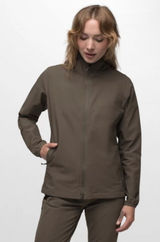 Prana Halle AT Long‎ Sleeve Full Zip Hooded Jacket in Slate Green Sz S NEW Photo 0
