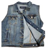Maurice’s Medium Wash Denim Vest Photo 0
