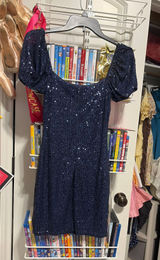 A short sparkly dark blue/navy Windsor dress. Photo 0