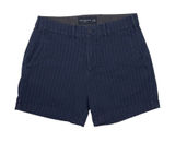 Abercrombie & Fitch Blue Stripe Stretch Chino Shorts 29 Mid Rise 4.5" Inseam Photo 0