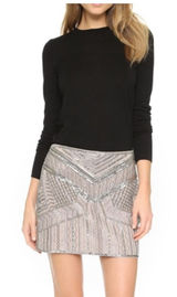 NWT Club Monaco Beaded Itzel Party Embellished A-line Mini Skirt Sz‎ 6 Photo 0