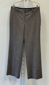 Ann Taylor Gray Herringbone Wide Leg Wool Blend Dress Pants Trousers Womens 12 Photo 0