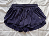 Luogongzi Navy Blue 2-in-1 Flowy Athletic Butterfly Shorts Womens Medium Active Photo 0