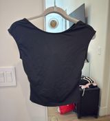 Boutique Black Open Back Top Photo 0
