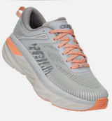 Hoka One One Bondi 7 Running Gray Harbor Mist Comfort Sneakers Size 5.5 Photo 0