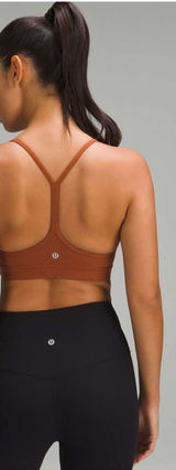 Lululemon Y Flow Nulu Low Impact Sports Bra Women's 4 Sable Activewear Photo 0