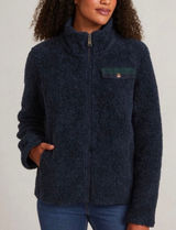 Pendleton Women's Blue Deep Pile Sherpa Teddy Jacket Sz M Cozy Fuzzy Winter Photo 0