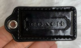 2" COACH Patent Leather Fob Bag Charm Hang tag Hangtag Photo 0