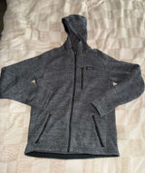 Patagonia Men's Better Sweater Hoody in a heathered gray size‎ M Photo 0