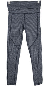 Calvin Klein Performance Athletic Fold Over Leggings Striped‎ Stretch Women's S Photo 0