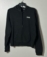 PINK Victoria's Secret Women Black Hoodie Sweater‎ Pullover Size L Photo 0